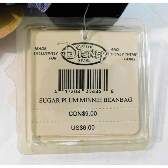 Disney Store Sugar Plum Minnie Mouse Mini Bean Bag Plush Doll Nutcracker 9 Inch - Picture 6 of 6